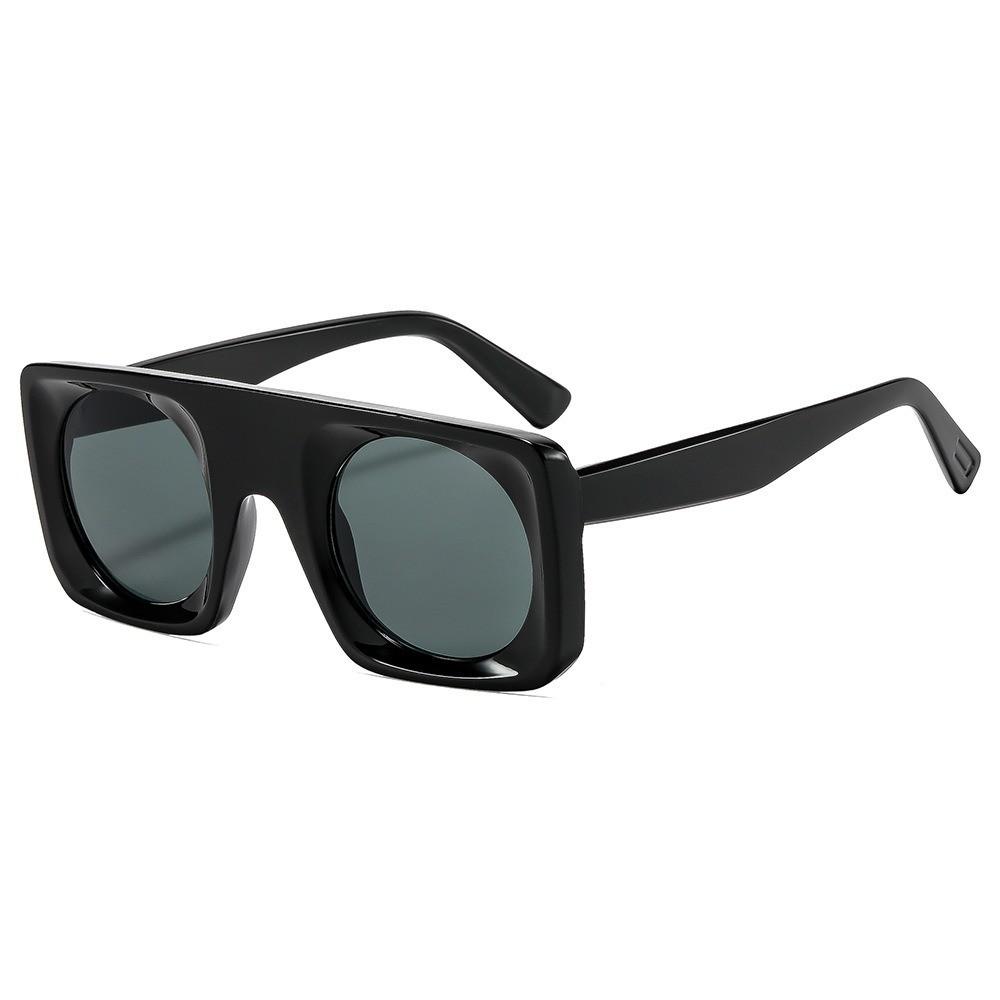 Retro Geometric Square Sunglasses For Men And Women With Uv400 Protection Stylish Outdoor Eyewear
