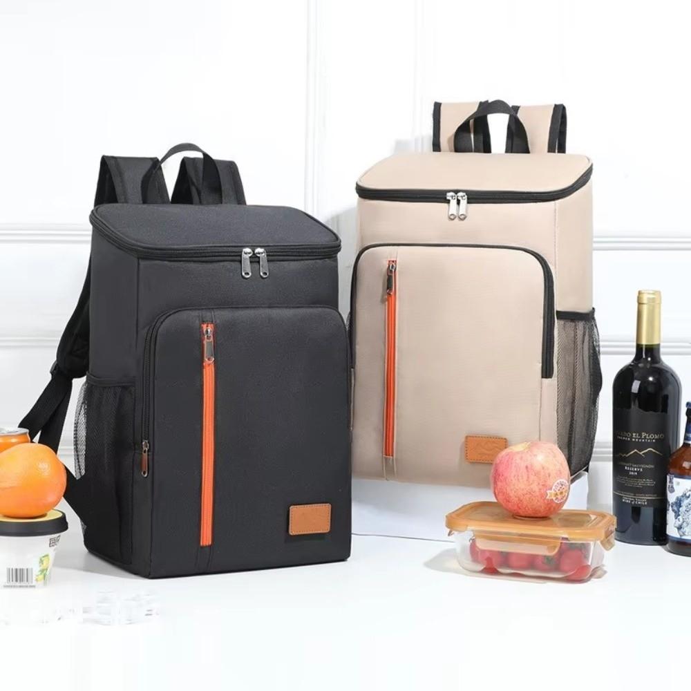 Oxford Insulated Backpack Insulated Large Capacity Cooler Bag Portable Thermal Lunch Bag  Picnic