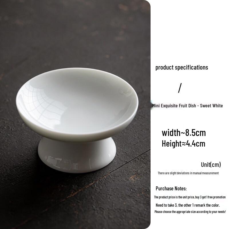Nordic Ceramic High-Foot Dessert Plate