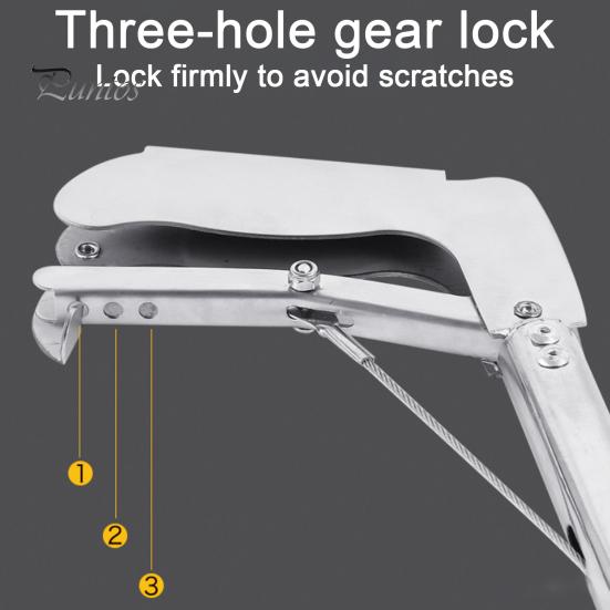 Schlangengreifer aus Edelstahl, 3-teilig, faltbar, Klapperschlangen-Reptilienzange, Fangzange, robustes Metall, breite Backe, Schlangenhandhabungswerkzeug