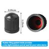 Tire Stem Valve Caps with O Rubber Ring Plastic Tire Valve Dust Caps Wheel Tyre Stem Cover Air Cap Car Motorcycle Bike Universal Stem Caps1