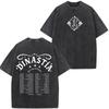 Vintage Washed Tees Peso Pluma Tito Double P Dinastia Album 2026 Print Tees Men Women Fashion Casual Cotton Hip-hop T-shirts