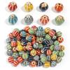 20pcs 12mm Watermelon Floral Glaze Ceramic Beads Colorful Loose Bead For Jewelry Making DIY Crafts Bracelet Necklace Accessories