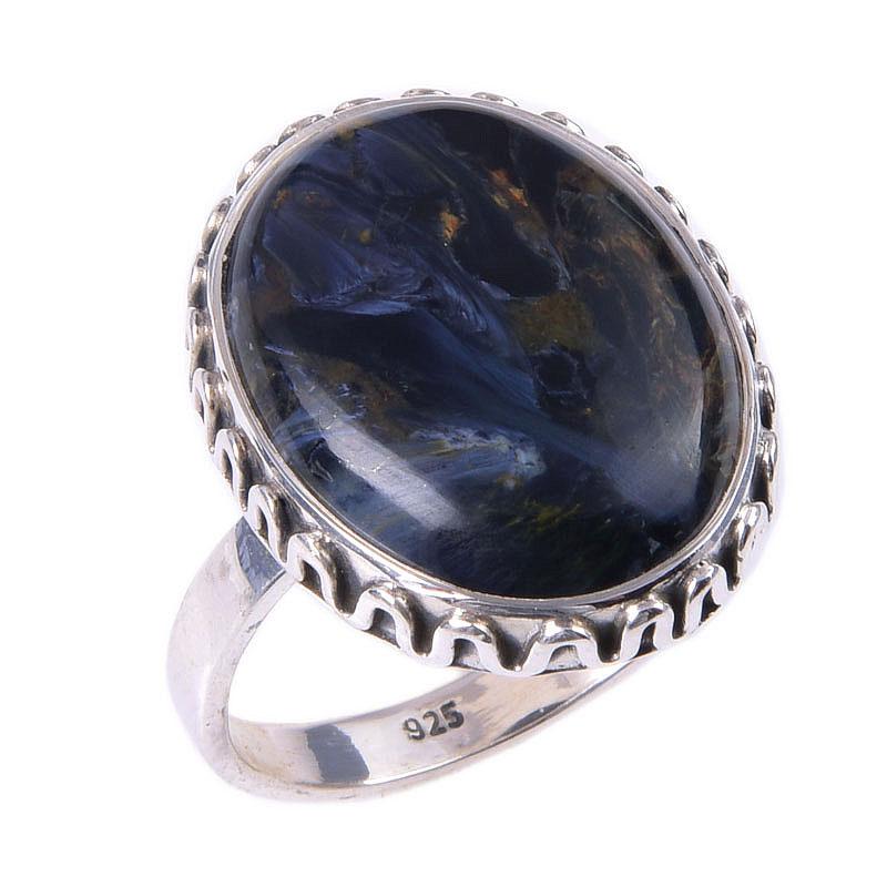 Natural Pietersite Gemstone Handmade 925 Solid Sterling Silver Ring Size 9 C0m42