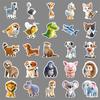50 3D Animal Graffiti Stickers Personalized Creative Cartoon Animal Decoration Water Cup Mobile Suitcase Stickers
