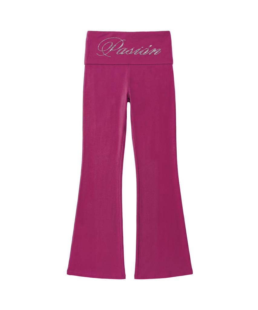 Pasion Slim Crystal Glam Pants_Pink
