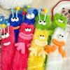 1 Pair Christmas Stockings Funny Monster Socks Autumn Winter Coral Fleece Floor Fuzzy Socks Couple Sleep Sock
