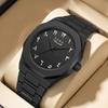 1Pcs Men's Black Dial Silicone Strap Vintage Fashion Classic Fashion Details Quartz Watch For Business Party Holiday