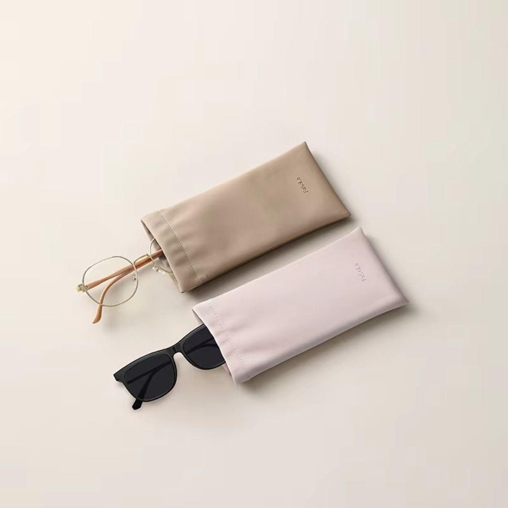 Automatic Closed Sunglasses Organizer Pouch PU Leather Eyeglasses Bag Eyewear Accessories