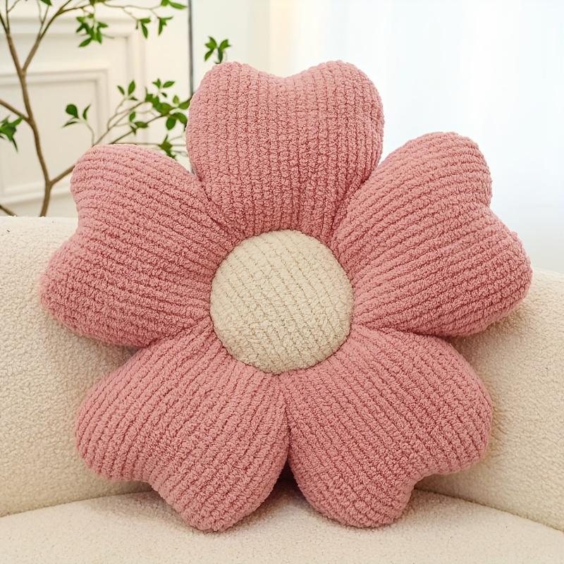 1pc Floral Knit Seat Cushion - Soft Breathable Five-Petal Flower Design Washable Home Decor for Sofa Dining Chair or Table Mixed Colors 5050cm розовый 1379₽