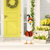 1 Set Lawn Goose Outfits Halloween Christmas Easter Independence Day Valentine's Day Festival Outdoor Yard Paty Goose Statue
