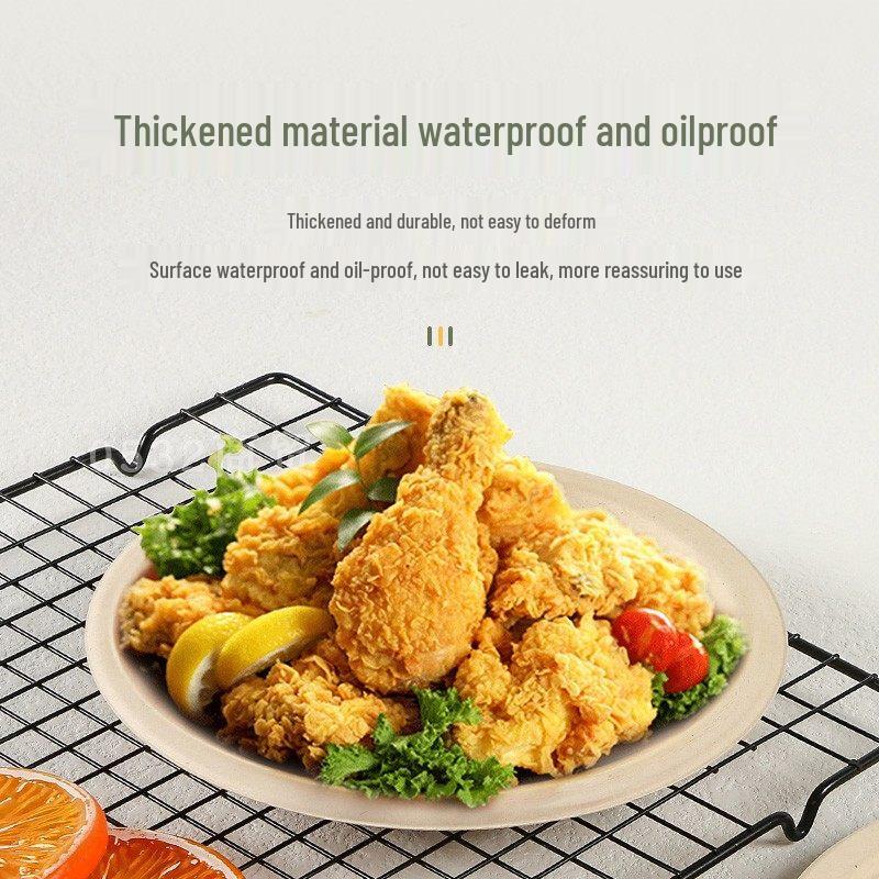 ZISIZ Disposable Round Paper Plates