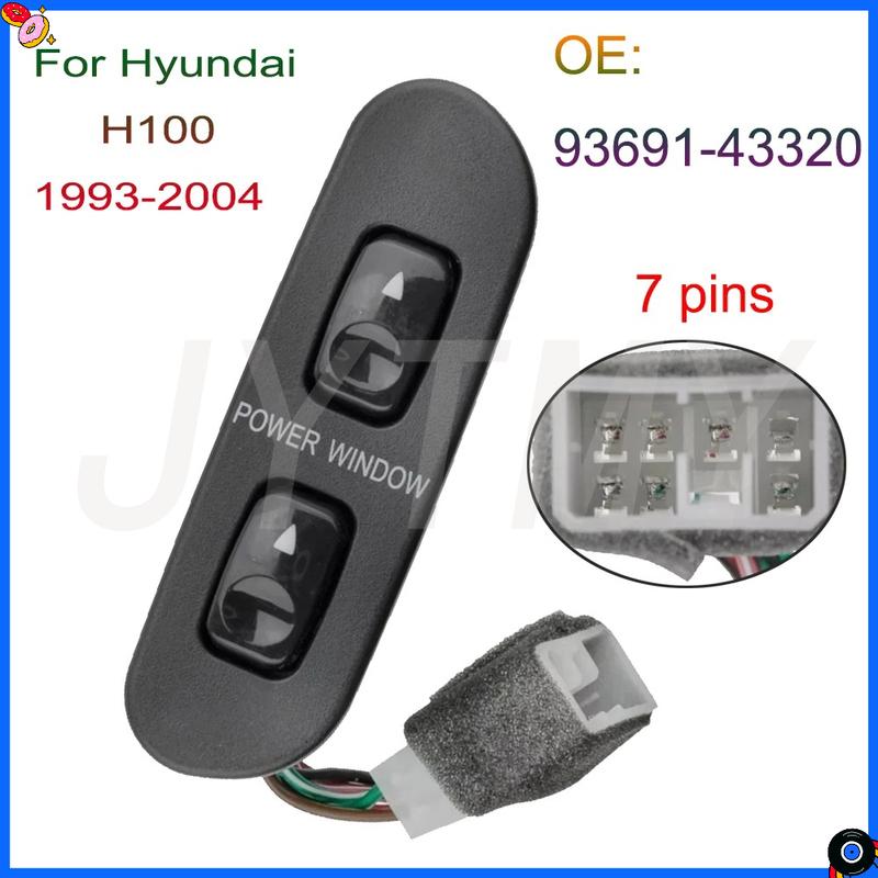 Car Accessories for Hyundai H100 Bus Kasten 1993-2004 Frotn Electric Power Window Switch 7p Glass Lifter Control Button Parts