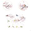 Tree Branch Art Decals Floral Birds Wall Stickers Convenient Decorative DIY Waterproof for Dining