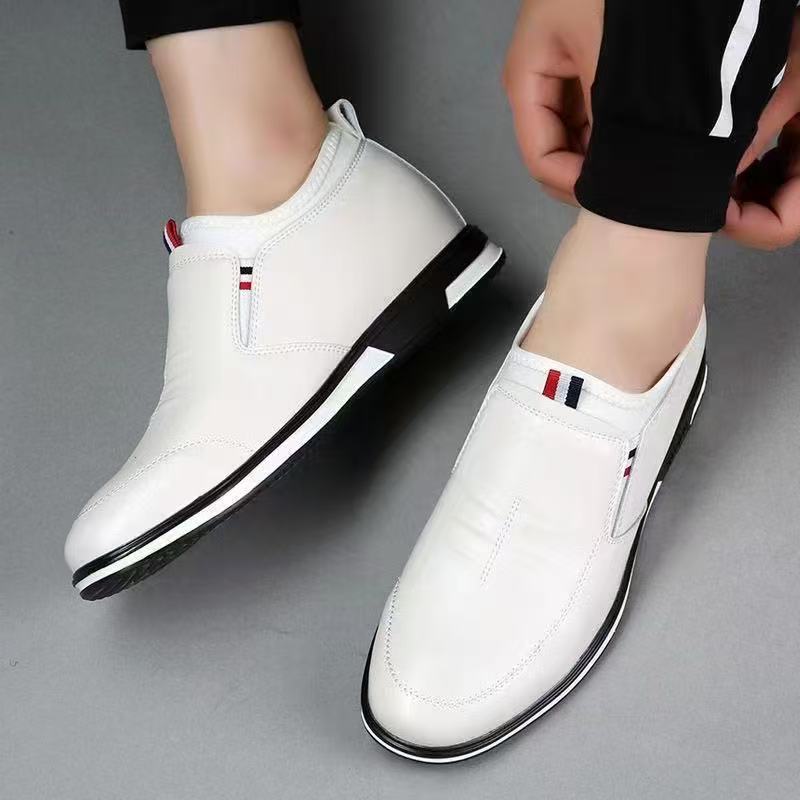 Leather shoes men's business casual shoes fashion Doudou shoes lazy casual business shoes