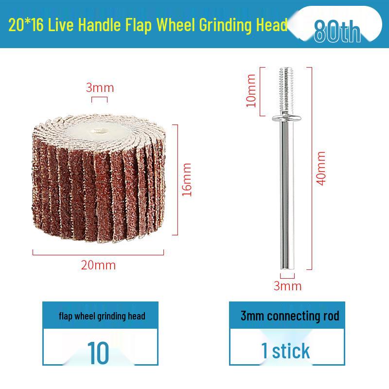 3mm Sandpaper Flap Disc for Metal Grinding, Polishing, and Rust Removal - Electric Grinder Attachment