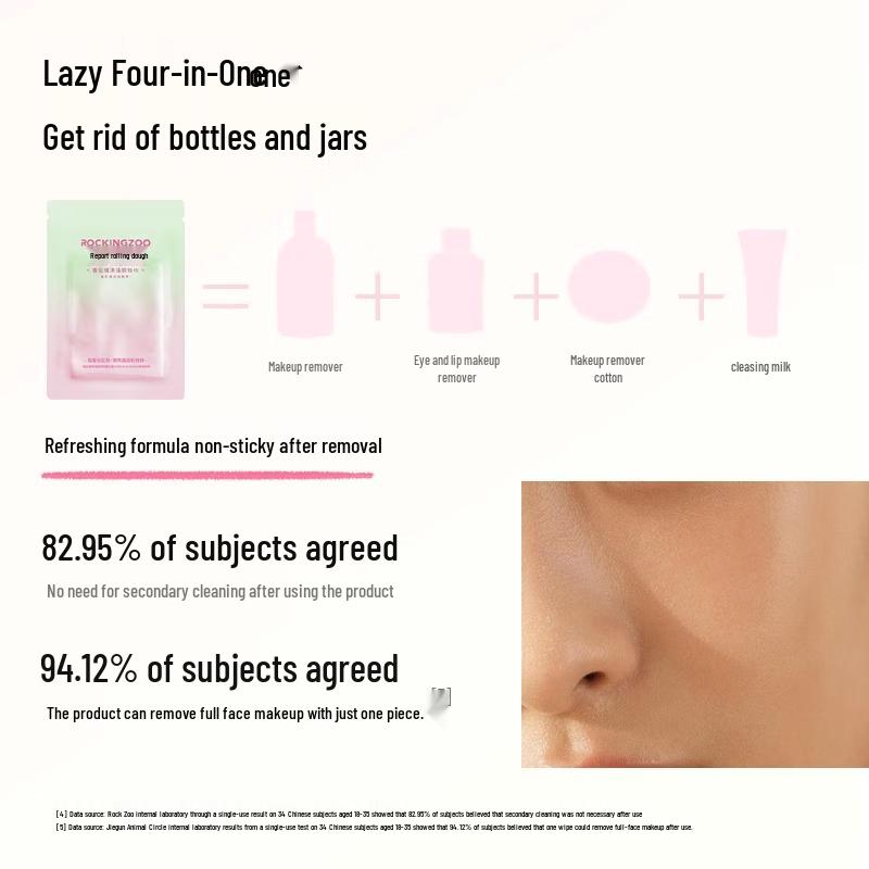 

Rock & Raccoon Guava Oil Control Makeup Remover Wipes No-Rinse