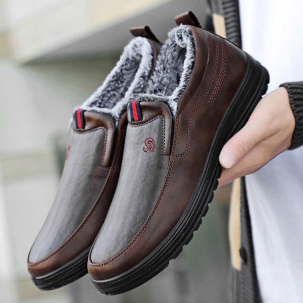 

Новые осенне-зимние мужские теплые и водонепроницаемые высокие сапоги, нескользящая износостойкая повседневная обувь 44 коричневый