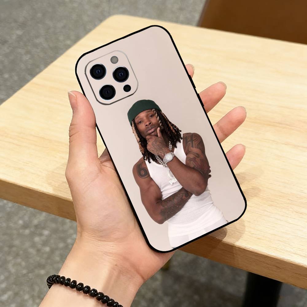 R-Raper K-King Von Phone Case For iPhone 17,16,15,14,13,12,11 Plus,Pro Max,XS,Soft Silicone Black Cover