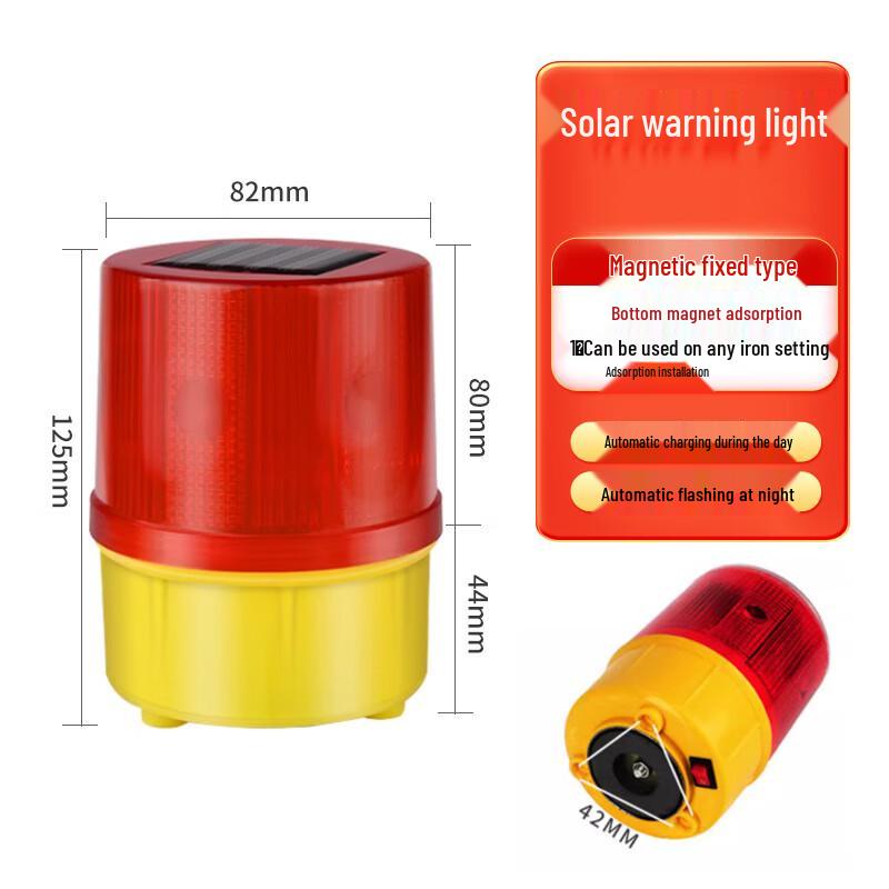 Solar Road Safety Warning Light Pack of 2