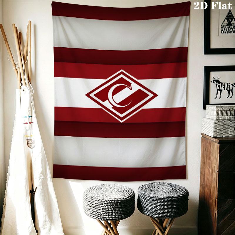 Spartak Moscow Gust Wall Hanging Printed Fabric Blanket Decorative Tapestries for Bedroom Living Room Home Decor