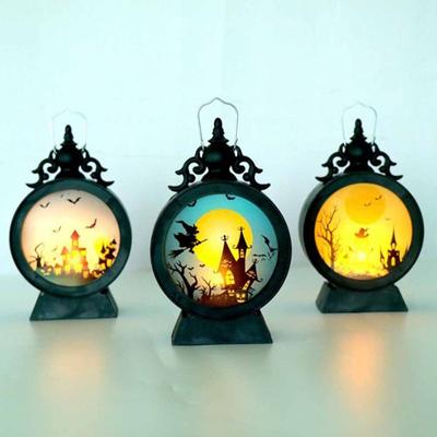 Lampa Led na Halloween Retro latarnia w kształcie dzwonka elektroniczna świeca świąteczna ozdoba dekoracyjna