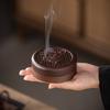 Chinese Style Indoor Solid Wood Incense Burner with Zen-like Atmosphere Sandalwood Box with Wood Carvings Retro Decorative Item