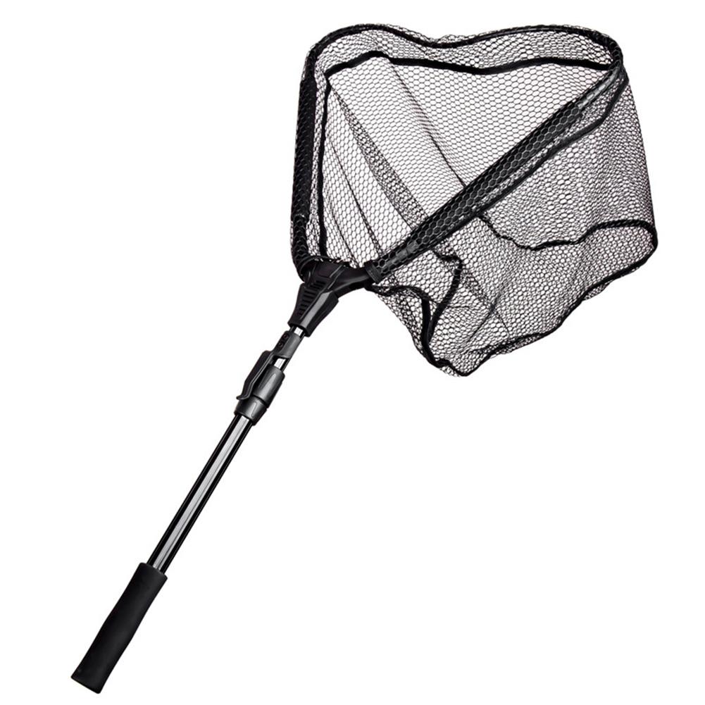 Telescopic Fishing Net Aluminum Alloy Folding Catch and Release Net Floating Fishing Net for Carp Fishing Catching Releasing