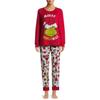 Christmas Print Cute Family Set Pajamas, Home Clothes, Family Set Long Sleeve Top Pants Set