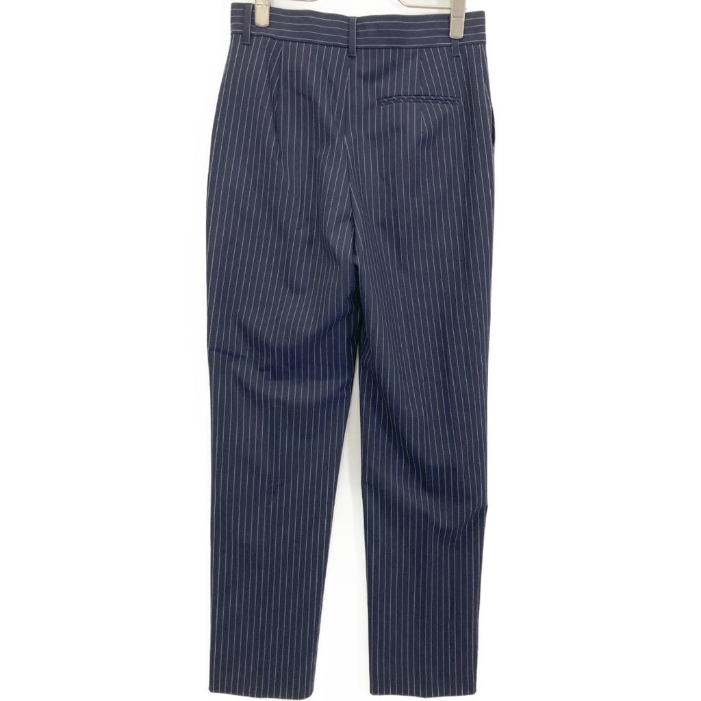 LE CIEL BLEU 23AW Pinstripe Slim Pants Bottoms 36 NavyUsed