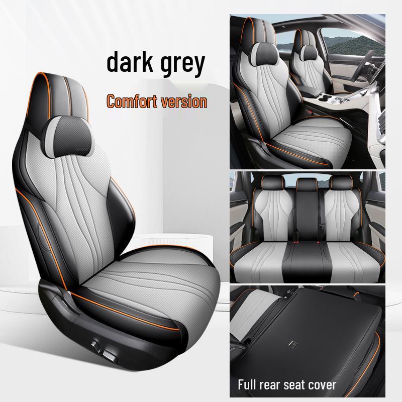 BYD Qin PLUS Universal Full Leather Car Seat Cushion, Four Seasons, Full Surround, Five-Seater