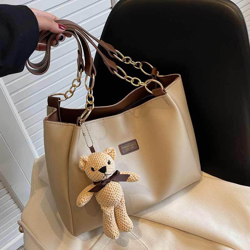 Damska letnia modna torba na ramię o dużej pojemności: Wszechstronna, Modna, Niszowa Torba o Teksturze