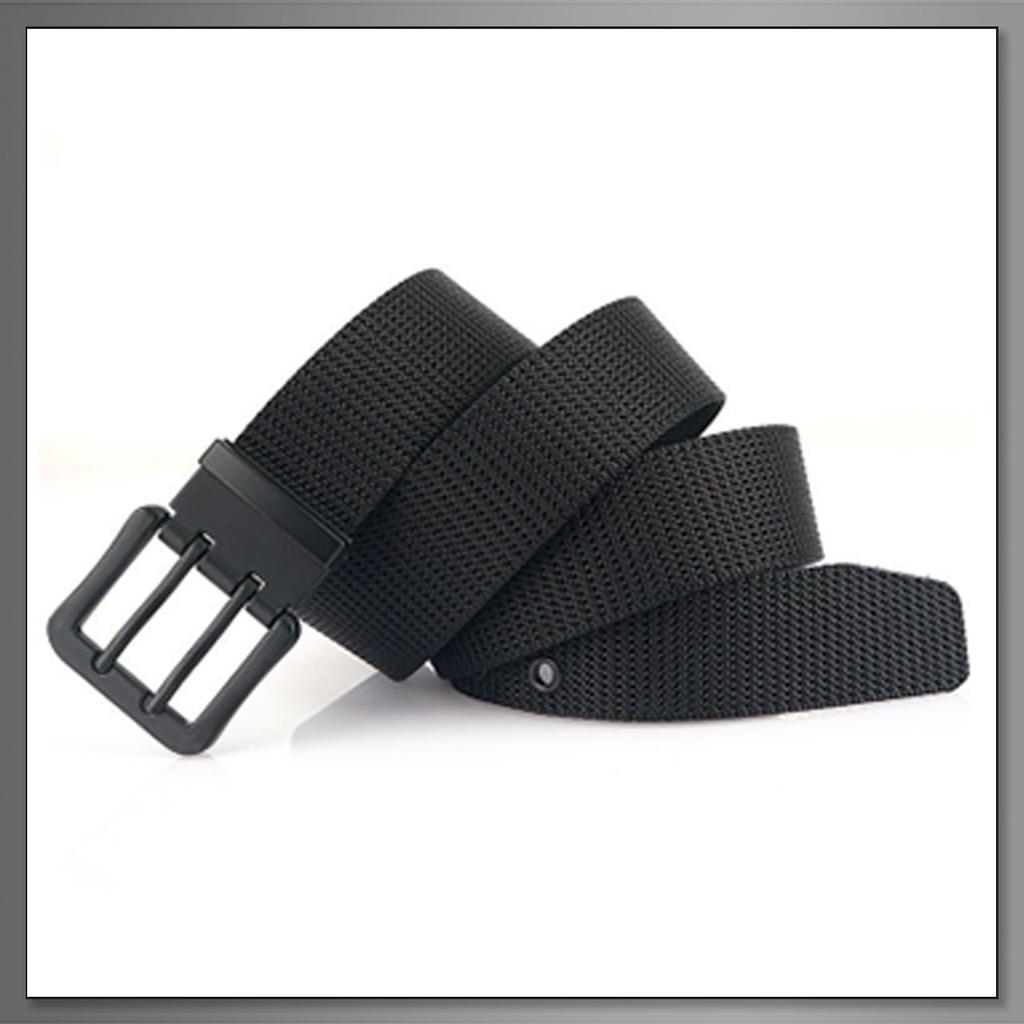 [Buzz Selection] Belt, Double Pin Buckle, Casual Fashion, Simple, Sturdy, Durable, Men's LBT812 (Classic Camouflage)