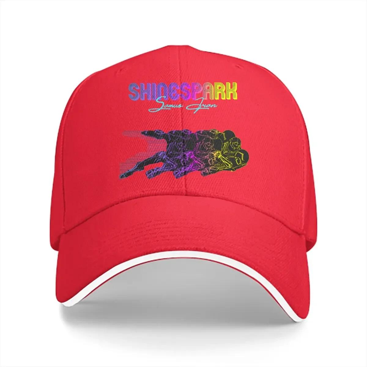 

Super Metroid Multicolor Hat Peaked Womens Cap Retro Shinespark Personalized Visor Protection Hats One Size