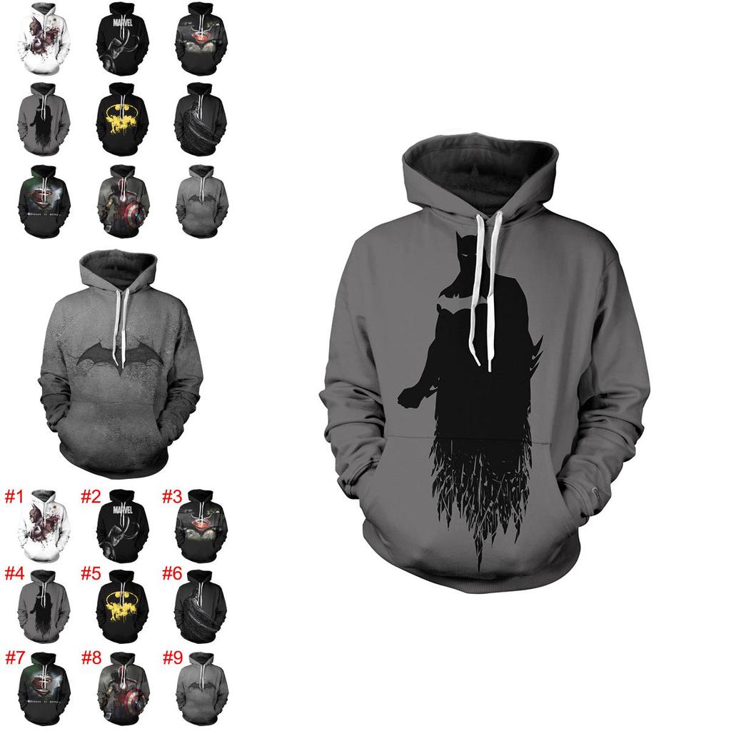 Premium Quality Superhero Batman 3d Print Hoodie Sweatshirt For Women And Men M-4xl