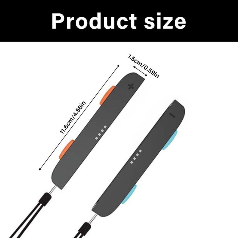 1 Par de Correa de Muñeca para Controlador NS2 Cordón Antiperdida Reemplazo Cuerda Cómoda para la Mano Accesorio para Videojuegos