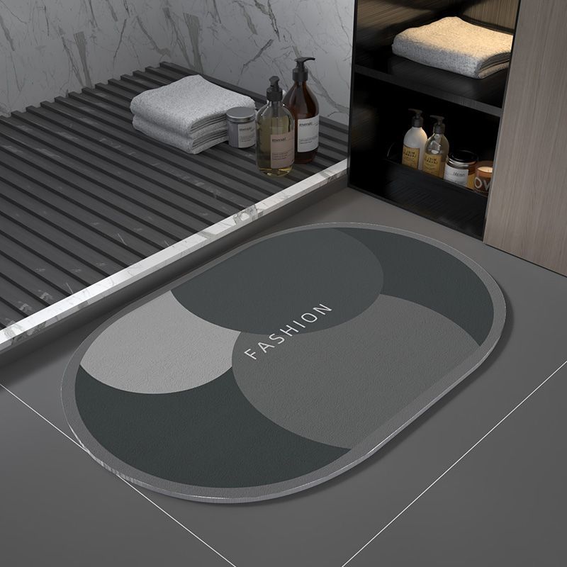Kieselgur Badezimmerbodenmatte Modernes leichtes Luxus Badezimmertürmatte Wasseraufnahme rutschfest Fußmatte Schnelltrocknende Toilettentürmatte