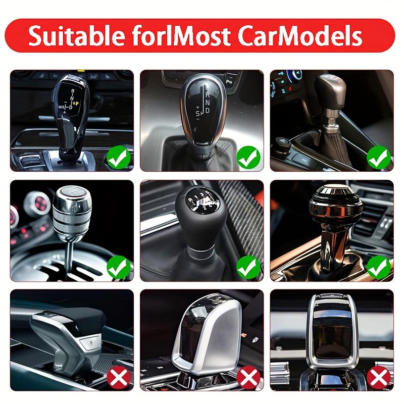 Funny Santa Hat Car Gear Shift Knob Cover Red Christmas Design Fit for Manual Automatic Transmission