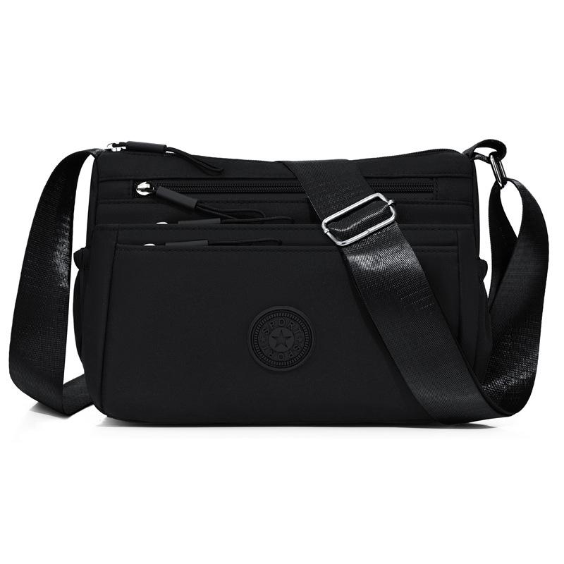 2026 Women's Multi-Pocket Oxford Shoulder Bag: Stylish, Layered, and Simple Crossbody for Casual Commuting