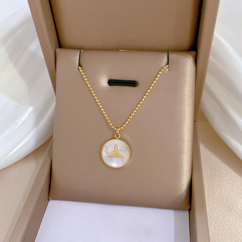 Real Gold Cold Necklace In The E-Commerce Good Goods Furnace, Women'S Collarbone Chain With Jewelry