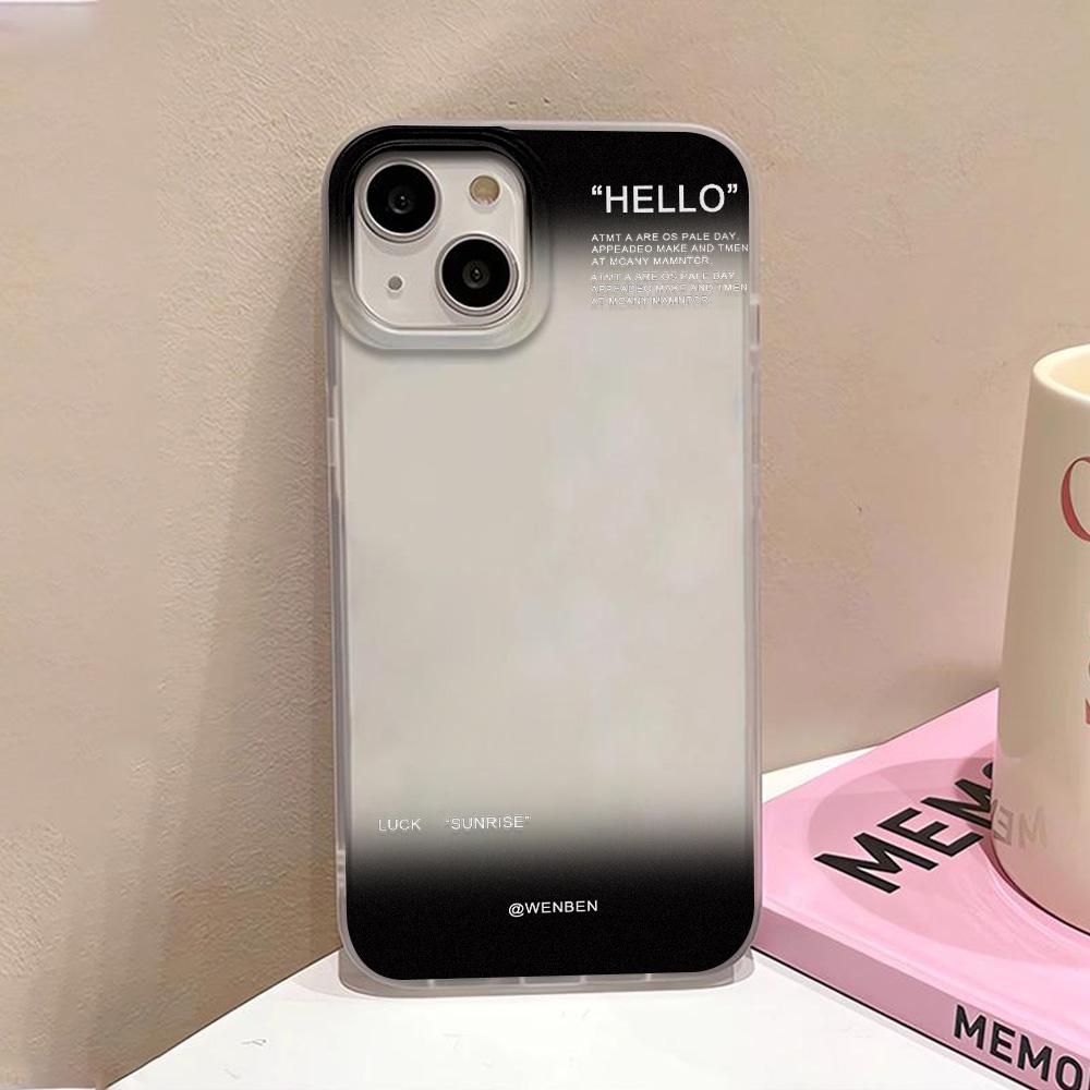 Transparent Phone Case For iPhone 13 Case iPhone 11 12 16 15 14 Pro Max Plus 12 13 Mini Shockproof Soft TPU Clear Gradient Cover