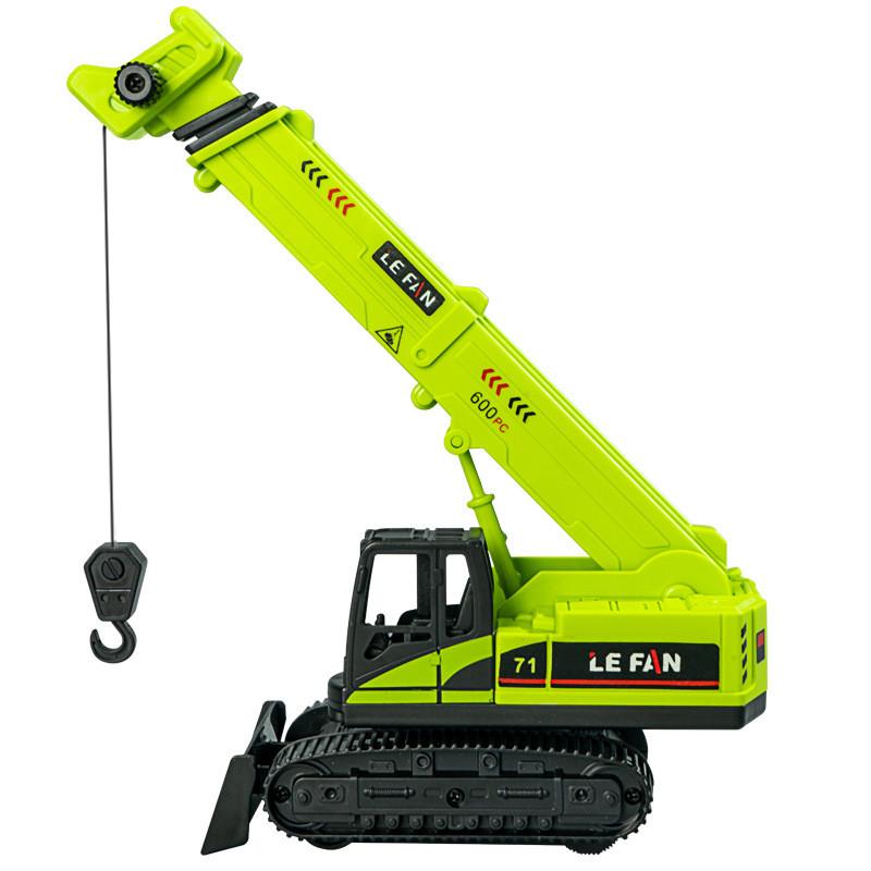 Engineering Crane Inertia Toy Car With Push And Go Function For Kids Ages 3 To 6