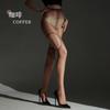 Sexy Aurora Stockings Thigh Four-Sided Hollow Fake Strap 0D Ultra-Thin Transparent Glossy Black Silk Women Pure Desire Style Tem