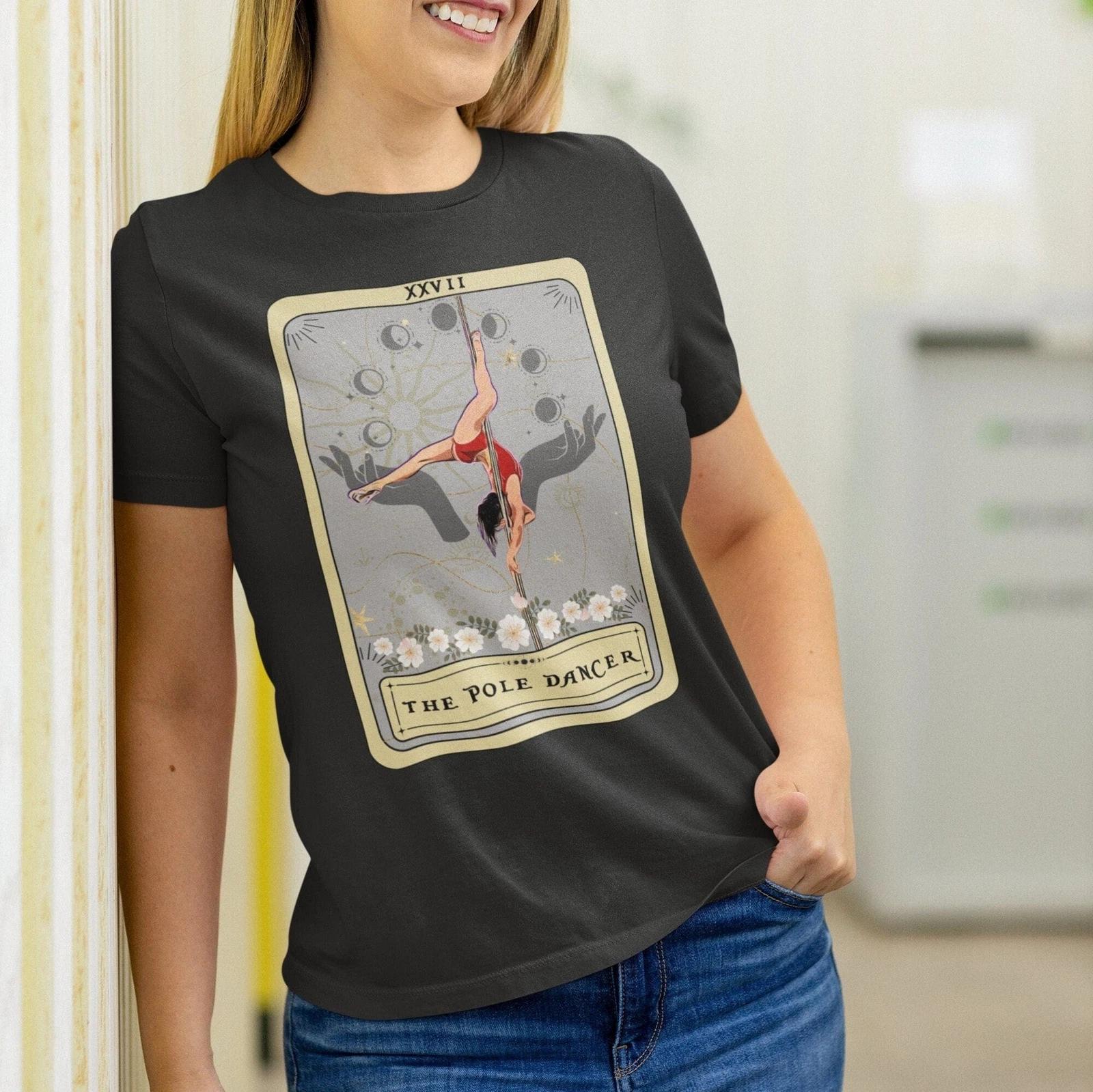 The Pole Dancer Tarot Card Shirt, Pole Dancing L