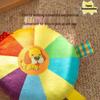 Interactive Plush Dog Frisbee - Sounding, Bite-Resistant for Training Border Collies