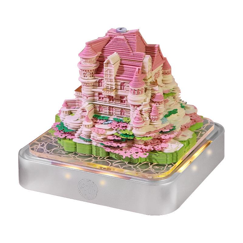 2026 3D Skulpturaler Haftnotizenkalender: Kreative Blumenrispen & Personalisierbare Ziergeschenke