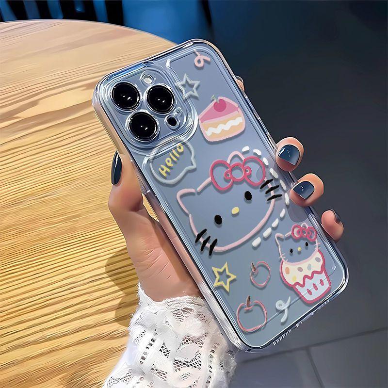 Painted Hello Kitty Phone Case for VIVO S10/S12/S17/S16/S15/Y76S