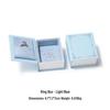 Retro Jewelry Storage Book-Shaped Box for Rings, Pendants, and Earrings - High-End Feel