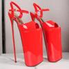 Luxury Women Sandals 22cm Super High Heels Summer Shoes Platform Sexy Red Silver Heeled Party Dance Stripper Fetish Shoes Female