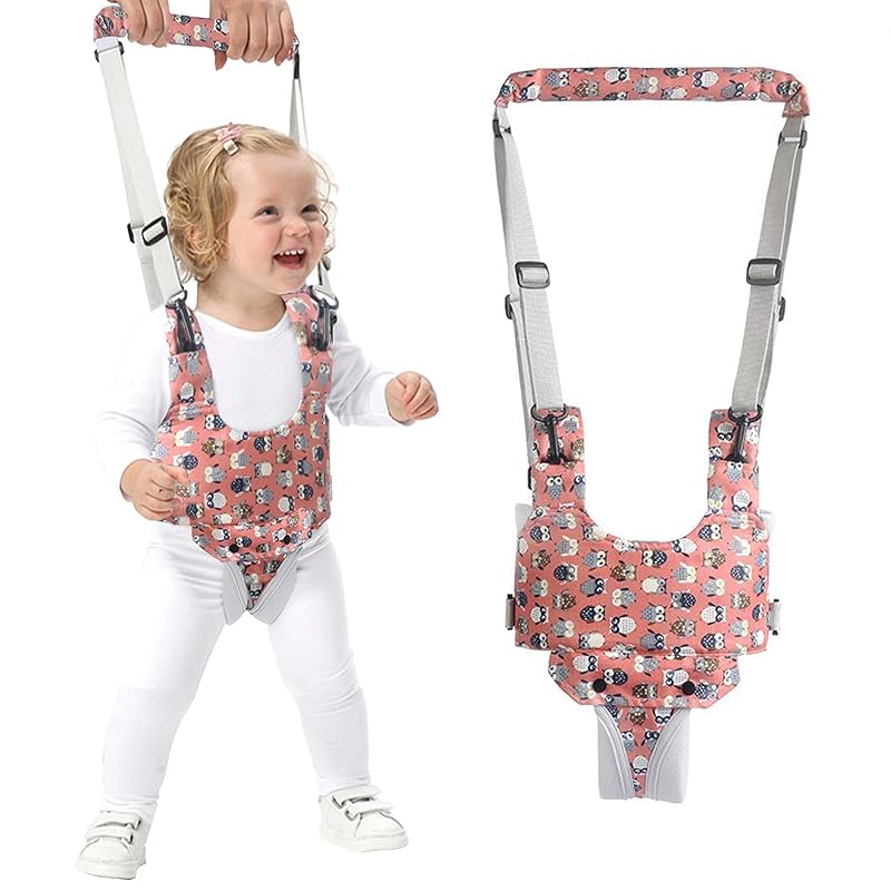 IULONEE Baby Walker, Handheld Kids Toddler Walking Harness Helper Assistant Protective Belt Child Activity Walker Adjustable Standing Up Walking